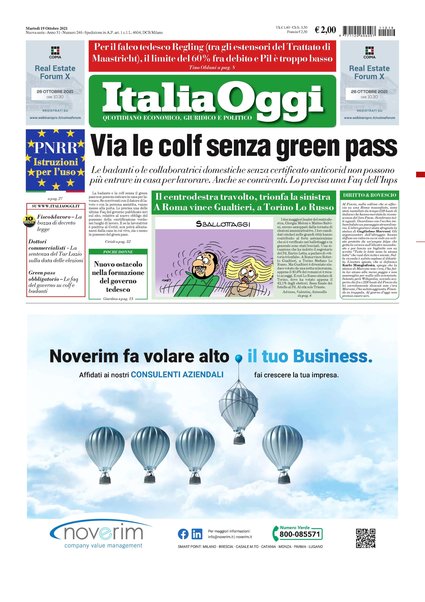 Italia oggi : quotidiano di economia finanza e politica